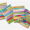 vier stickervellen