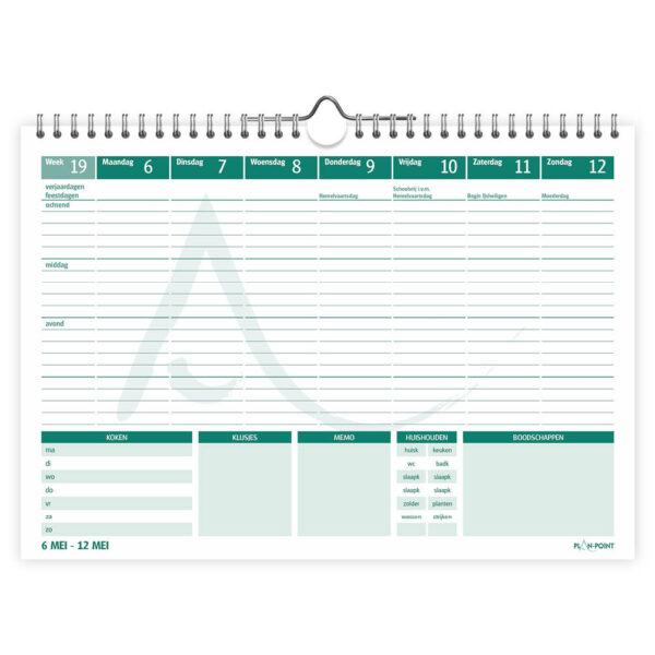 PlanPoint Homeplanner 2024 weekkalender