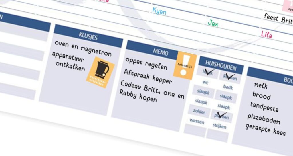 Klusjes Homeplanner