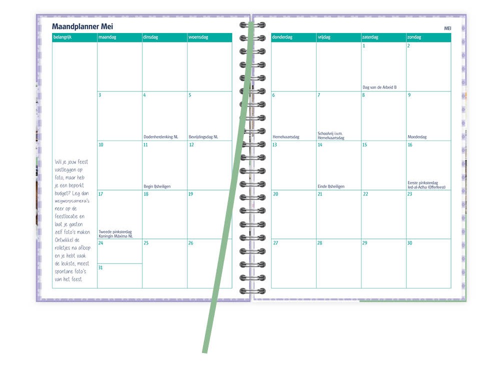 De Organizing Agenda 2027 maandplanner